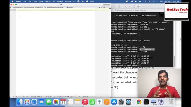 #07 Git Commands | Git basics | Git basic commands | Git commands basics|Git tutorial|Git|RedSysTec