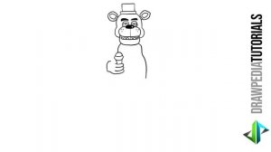 [DRAWPEDIA] HOW TO DRAW FREDDY FAZBEAR FROM FNAF - STEP BY STEP DRAWING TUTORIAL