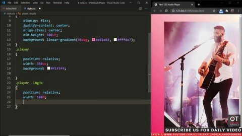 Html & CSS Only Audio Player | HTML5 Audio