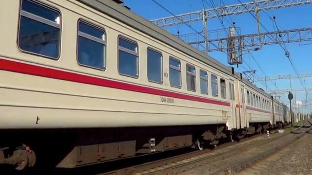 Электропоезд ЭД4М-0280 "Спутник" станция Люберцы 1 смотреть онлайн