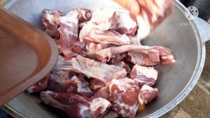 баранина в пиве с овощами