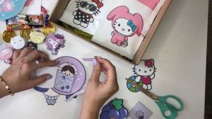 Распаковка Hello Kitty Box. Самодельные сюрпризы