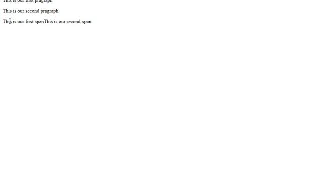 Web development tutorial inline and block line element