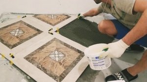 Укладка российской плитки 60х60 в квартире на пол