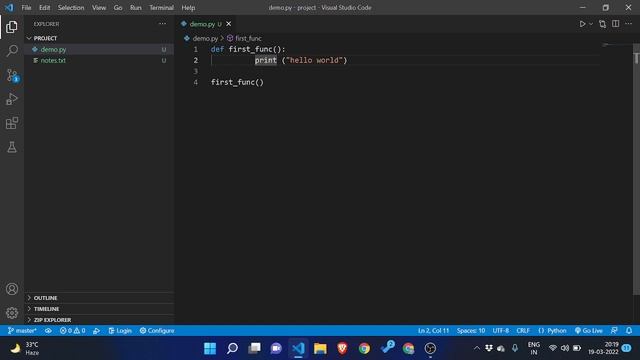 Python Programming - Create your first function in Python (2022)