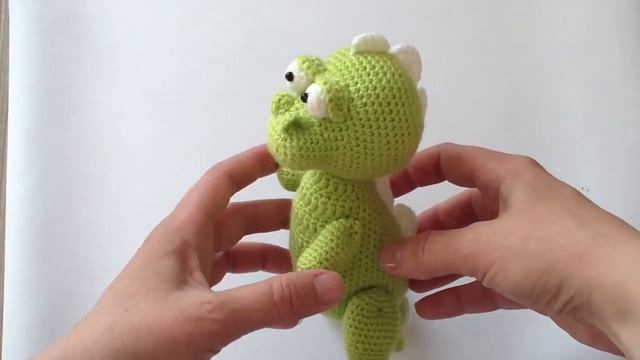 Мягкая вязаная игрушка Динозавр крючком смотреть онлайн