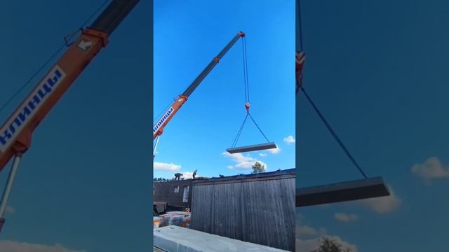 Монтаж плит перекрытия на одном из наших объектов смотреть онлайн