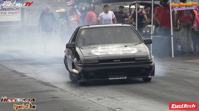 MPH FABRICATIONS Toyota Ae86 2jz Turbo | Atco Dragway | Panamerican nationals 2023 | PalfiebruTV