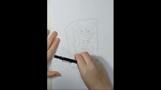 Рисуем "Губка Боб" простым карандашом смотреть онлайн