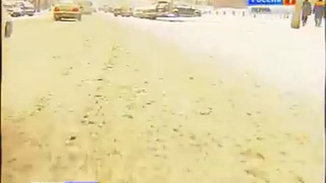 Из-за снегопада Пермь встала в пробках смотреть онлайн