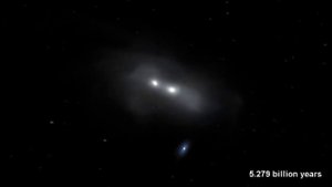 Галактика Андромеды уже начала сталкиваться и сливаться с Млечным путем.