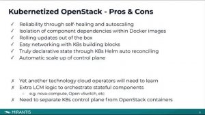 Mirantis OpenStack on Kubernetes