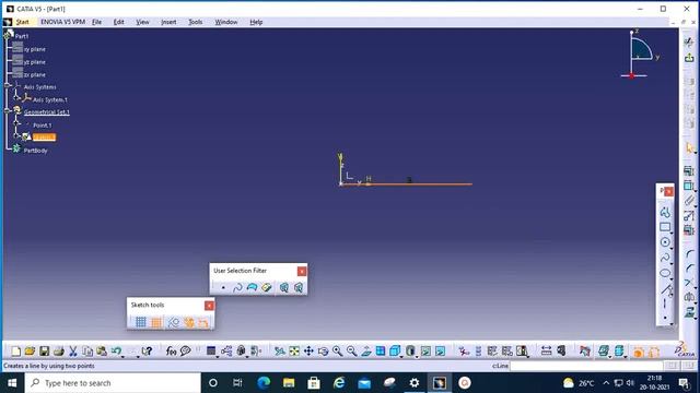 CATIA V5 | HOW TO CREATE SKETCH |BEGINNERS BASIC TUTORIALS|PART DESIGN| WHAT IS SKETCH| PART 1