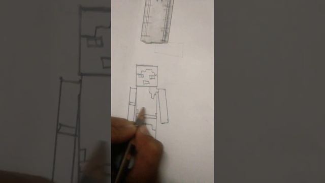 making Minecraft Alex skin drawing