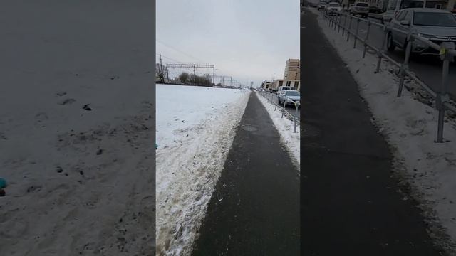 Обзор улицы Новостроевская, Щербинка, Москва. 16 января 2023г. смотреть онлайн