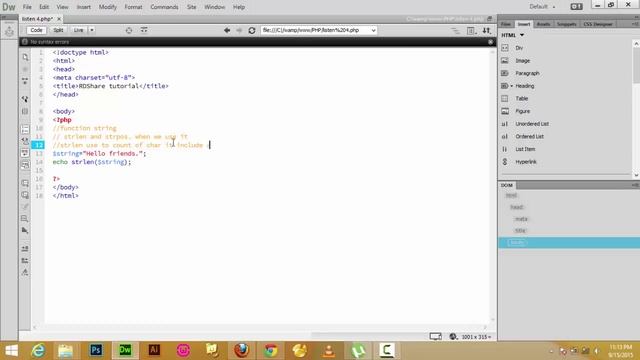 php 4 Function string