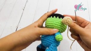 #224 | Amigurumi Frankenstein Monster (3/3) | How To Crochet Halloween Amigurumi | AmiguWorld