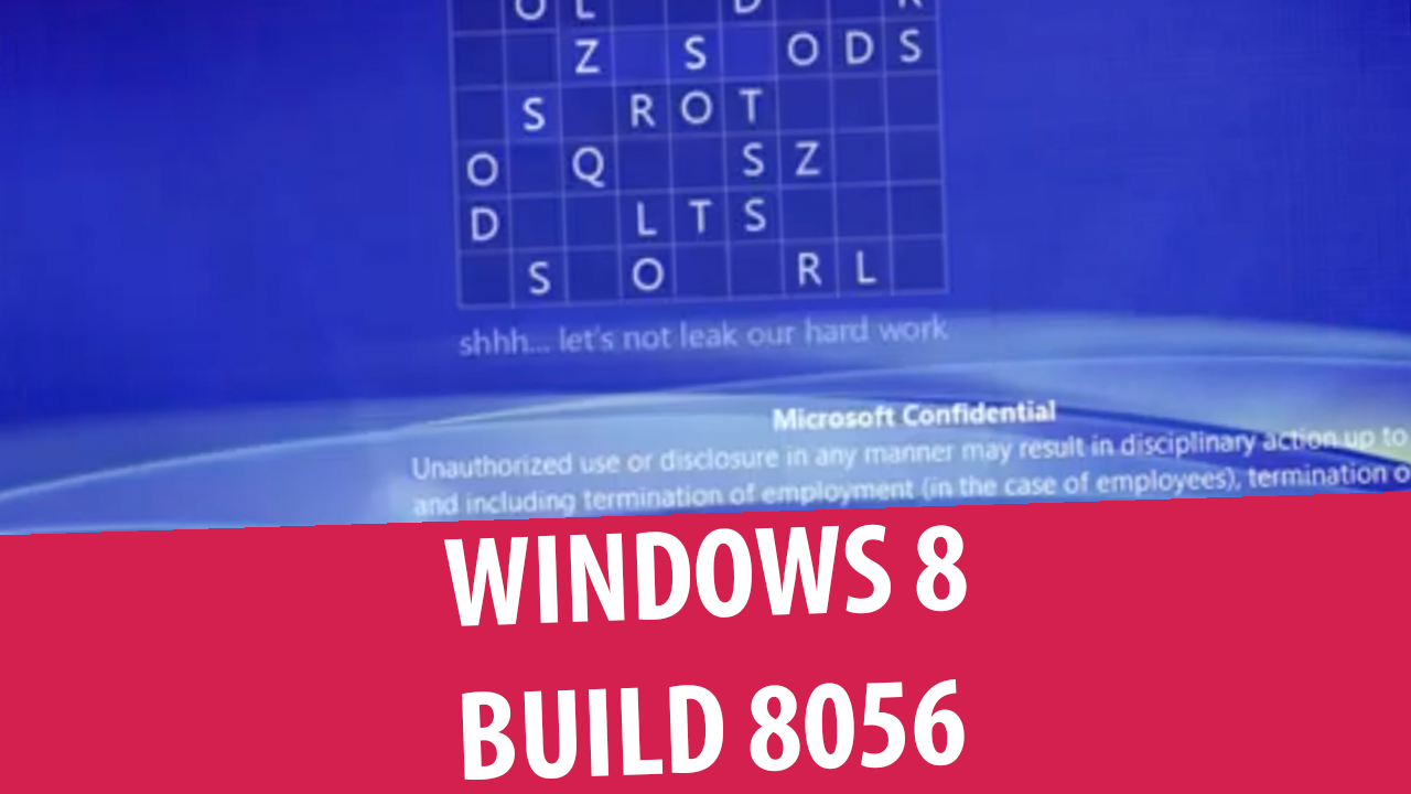 Windows 8 Developer Preview build 8056