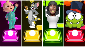 Cocomelon ? Tom & Jerry ? Skibidi Toilet ? Om Nom ? Кто победил? Tiles Hop EDM Rush Coffin Dance