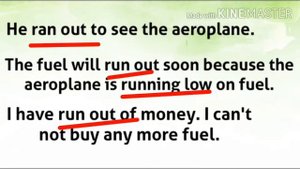 Run out vs Run low | Run out of Vs Run Low on | Run out vs Run out of