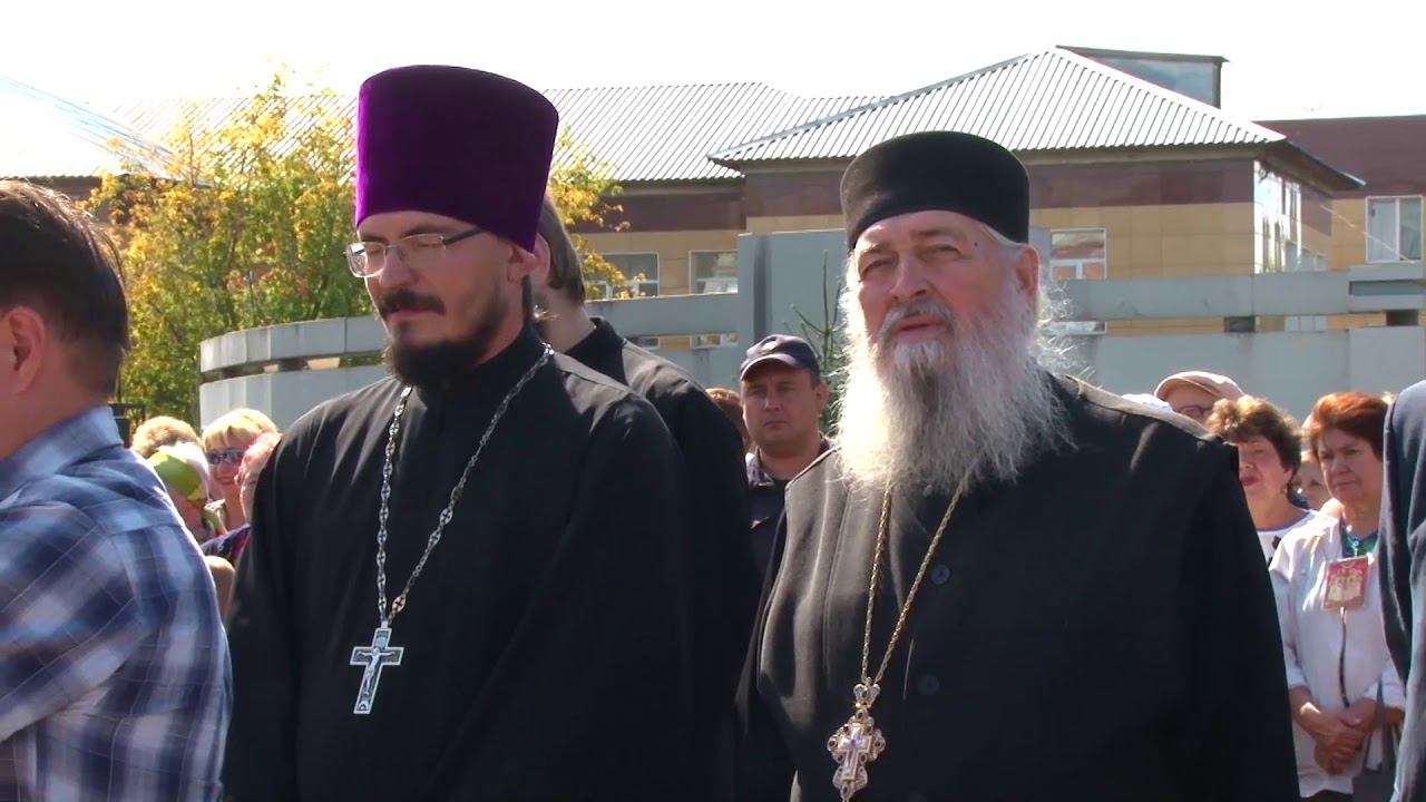 В Ленинске Кузнецком освящен памятник страстотерпцу императору Николаю II