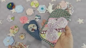 Йо-йо и фуксико, цветы из лоскутов, сошьют даже дети.