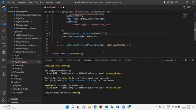 React Error: Export UseHistory Imported As UseHistory Was Not Found In React Router Dom