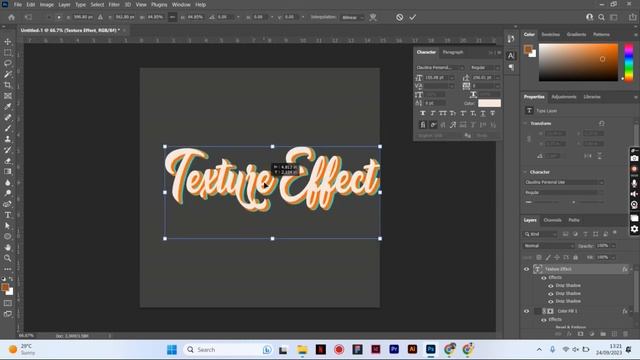 Photoshop Retro Text Effect Tutorial Short Video