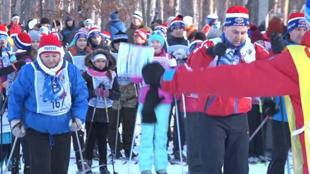 Ульяновцы присоединились к "Лыжне России-2019" смотреть онлайн