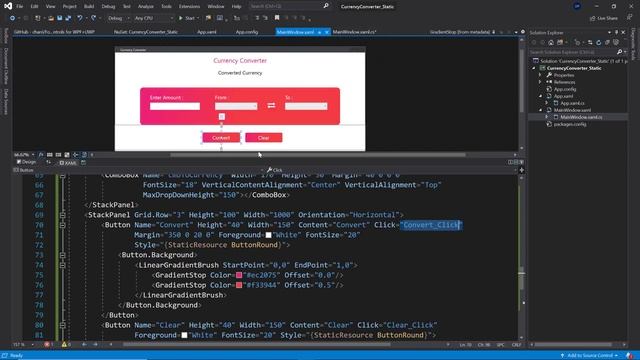 Build a Currency Converter using C# & WPF | User Interface Design Tutorial (UI Design) ? [Part 1]