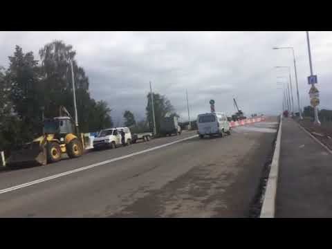 Правая половина Бурашевского путепровода в Твери открыта