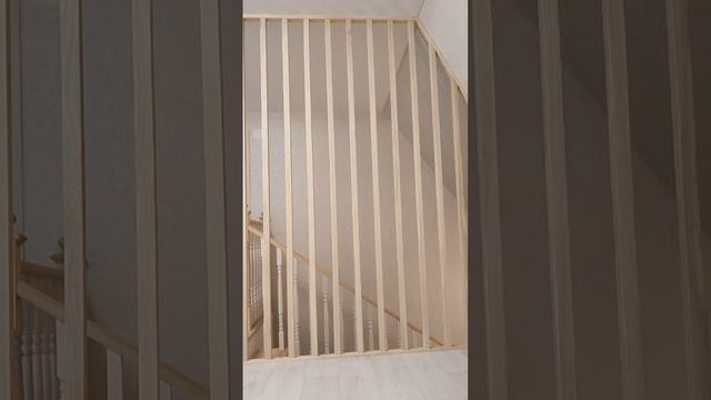 Реечная перегородка на лестнице #shorts смотреть онлайн