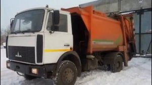 Мусоровоз задней загрузки МКЗ-3402  (2012 г) МАЗ-5337 (4х2) портал