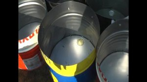 Поленница из бочек,дровница!