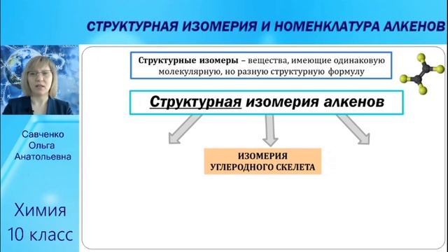 Углеводороды. Тема 10. Алкены. Структурная изомерия и номенклатура смотреть онлайн