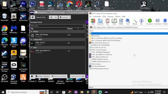 How to install NCAA Football in 2023 II Madden 23 + 22 Mod (PC Only)