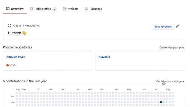 Github - New feature - Github Profile Readme.