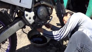 Замена масла Yamaha TTR 250