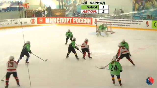 45. Ника (L35) - Автомобилист (L36). Матч за 7 место. "Золотая шайба" Волжский смотреть онлайн