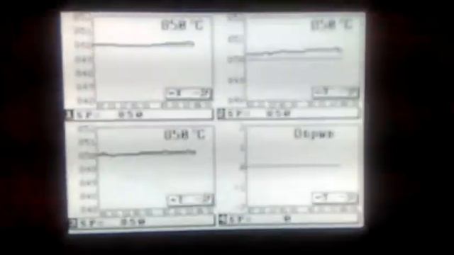 Термодат, трех зонная печь. смотреть онлайн