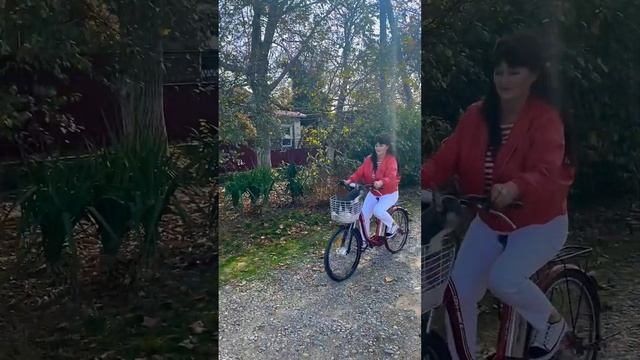 Ноябрьский велопробег,на электровелосипеде,по деревне!На удивление,Бене нравится ! смотреть онлайн