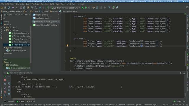 04.5 Relacion ManyToMany- Spring MVC, JPA, Groovy, Gradle
