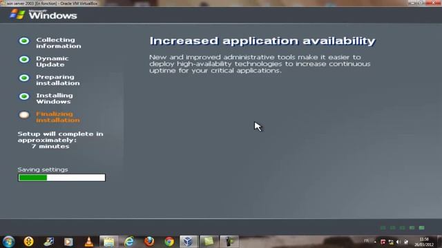 instalation windows serveur 2003 sous (Oracle VM VirtualBox) part3 смотреть онлайн