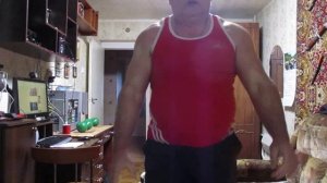 ФРОНТАЛЬНОЕ ПРИСЕДАНИЕ С ГИРЯМИ ПО 48 КГ НА 8