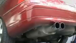 Выхлоп Brabus на W203 C320