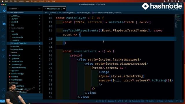 Combining components in screen and debugging in react native смотреть онлайн