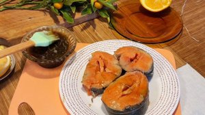 Рыбный стейк с апельсином и розмарином в грейпфрутовом соусе! Это будет ваш любимый рецепт!!
