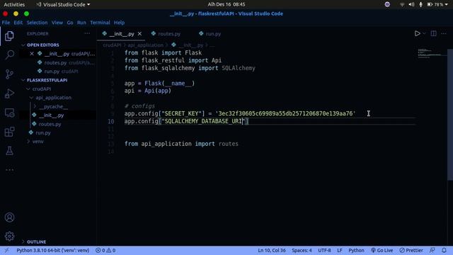 Flask-RESTFUL | SQLAlchemy Database setup смотреть онлайн