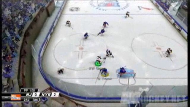 Devils goal vs Rangers NHL 2k8 смотреть онлайн