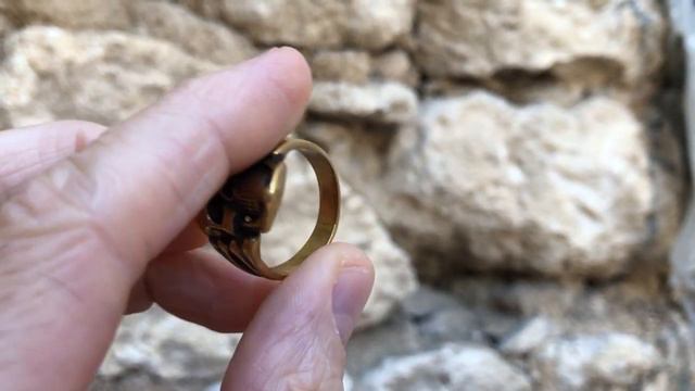Бронзовое кольцо с черепом Необычный мужской перстень Череп Готические украшения вечеринки Байкеру
